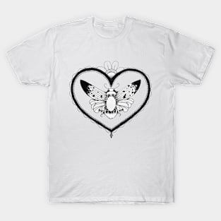 Insects In Heart Frames ~ First bug T-Shirt